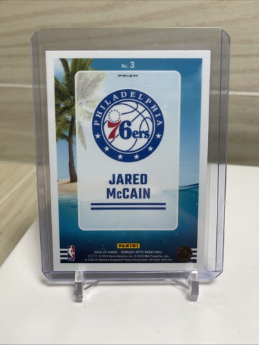 2024-25 Donruss Optic Jared McCain Splash! Rookie Viola Holo Prizm - Foto 6 di 6