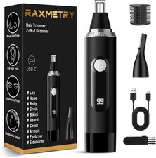 Nose Hair Trimmer for Men and Women,2025 Professional Painless IPX7 Silver