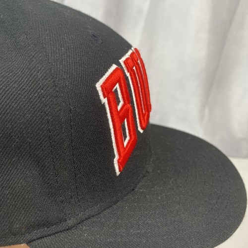 Chicago Bulls New Era 9Fifty Black Snapback Hat Cap Embroidered Logo NBA - Picture 5 of 11