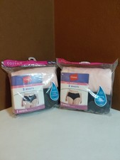 2 Packs Hanes Cool Comfort Women's Size 10/3XL Cotton Brief Panties 2 In Pack