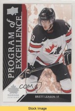 2019 Upper Deck Team Canada Juniors Program of Excellence Brett Leason READ 0m6t
