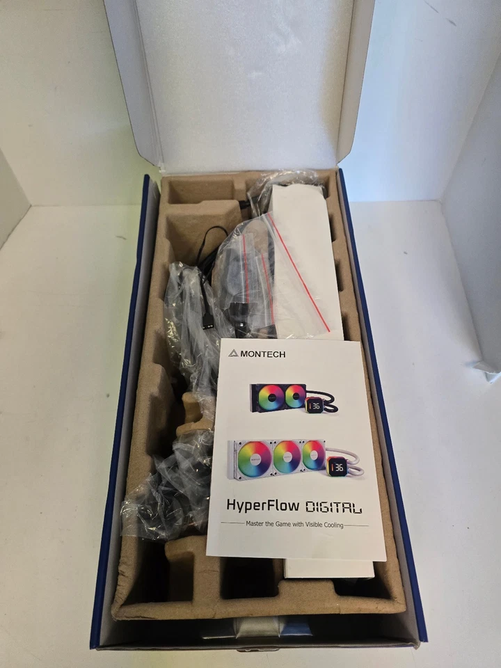 Montech HyperFlow Digital360mm All in One Liquid CPU Cooling Kit - Black - Image 3 of 4