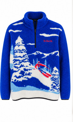 MC2 Saint Barth Herren Sherpa Fleece Pullover Après Ski 2XL Ski Luxus