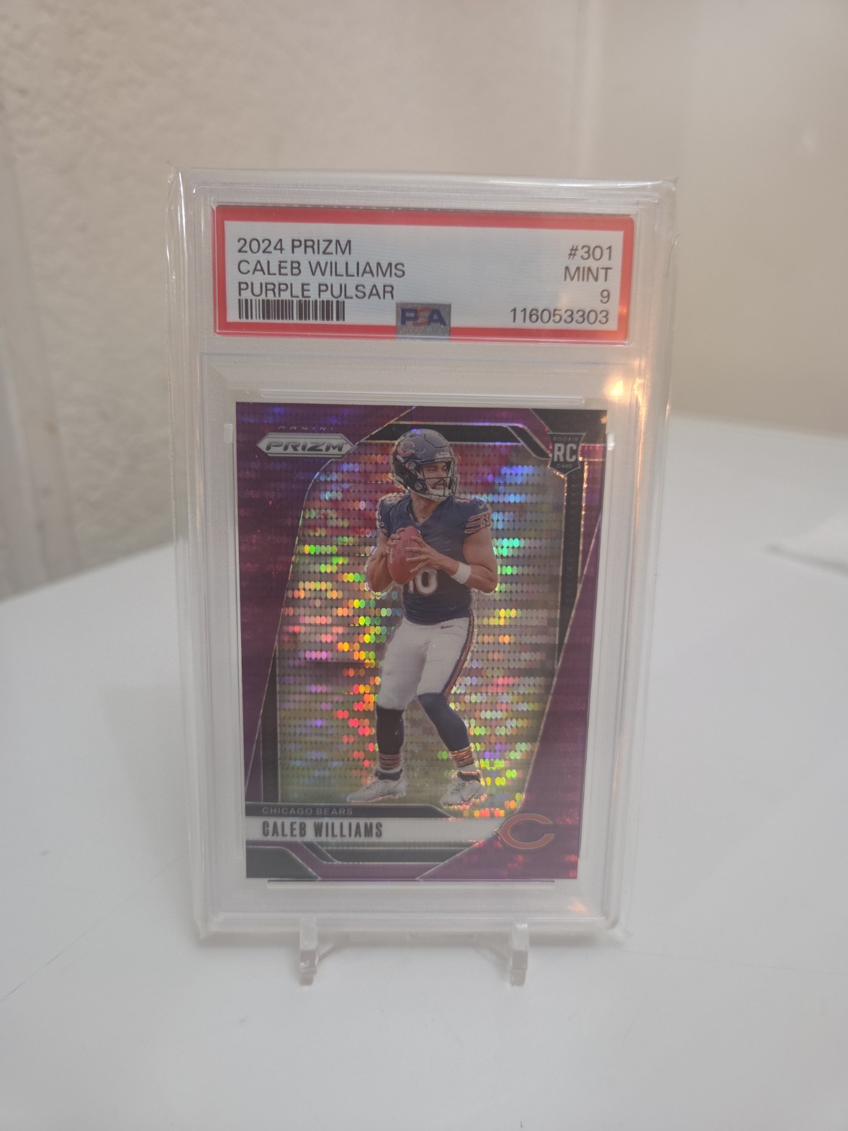 2024 Panini Prizm Rookies Caleb Williams #301 Purple Pulsar Prizm (RC) MINT! PS9