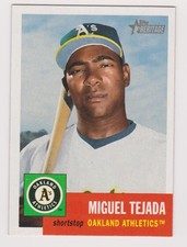 2002 Topps Heritage Miguel Tejada #68 Oakland A's NM or Better