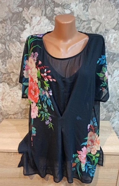 Women Phase Eight Shirt Multicolor Floral Print 40