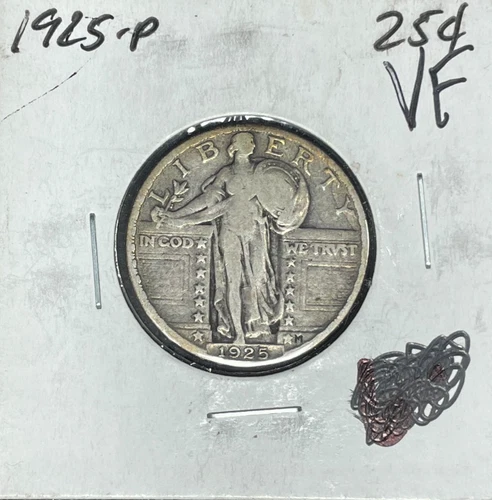 1925 STANDING LIBERTY SILVER QUARTER ~ VERY FINE ~ NICE LOOKING COIN