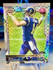 2015 Sean Mannion Topps Chrome X-Fractor Rookie Card #182 St. Louis Rams