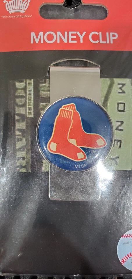 Carteira Boston Red Sox Metal Porta-Clipe de Dinheiro Nova - Oficialmente Licenciada MLB - Imagem 4 de 4