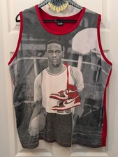 Vintage 1990s Chicago Bulls Michael Jordan Mens Tank XXL All Over Print Nike