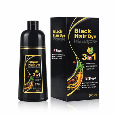 #ad Black Hair Dye Shampoo 3 in 1 for Women Men for Gray Coverage Instant Hair Color $18.99