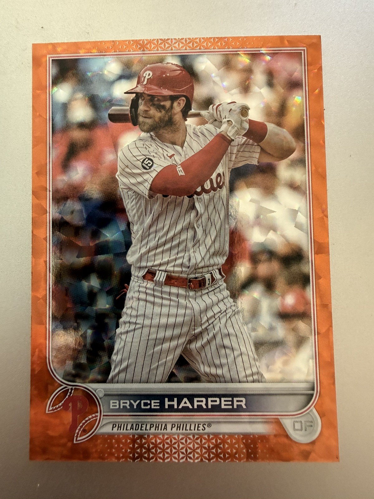 2022 Topps Series - Bryce Harper #250 Orange Foil 208/299 Philadelphia Phillies