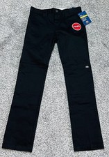 NWT Dickies Black Twill Pants Skinny Fit Straight Leg Youth Size 14