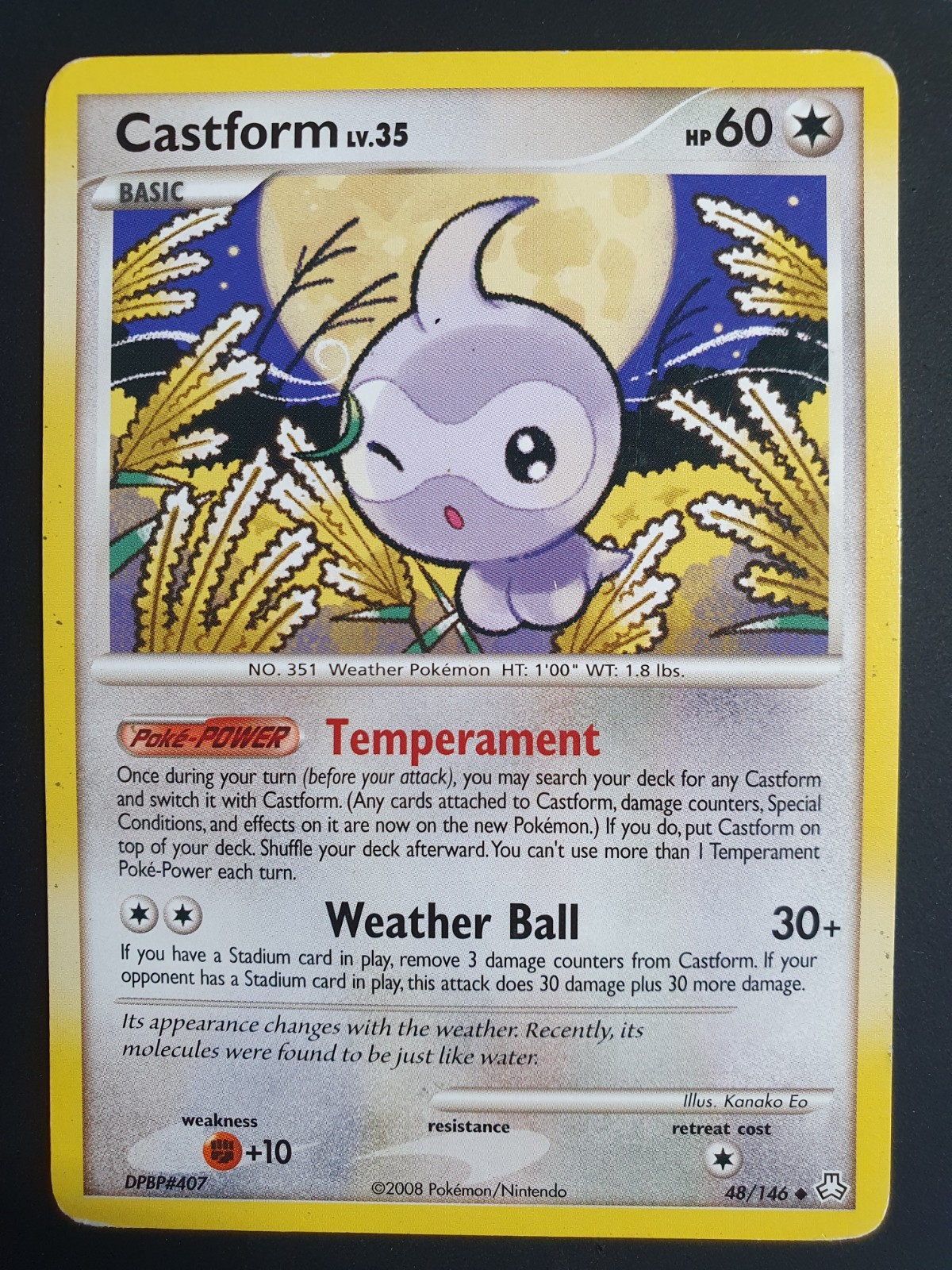 Castform 48/146 - Legends Awakened Set - Pokemon Card - Very Good Condition