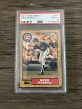 1987 TOPPS TRADED #70T GREG MADDUX RC  ROOKIE HOF PSA 10 GEM MINT 💎💎