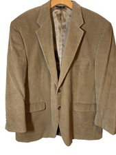 Men's Lauren Ralph Lauren size 46R tan corduroy blazer jacket