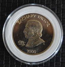 republic of liberia Zachary Taylor 5 dollar coin