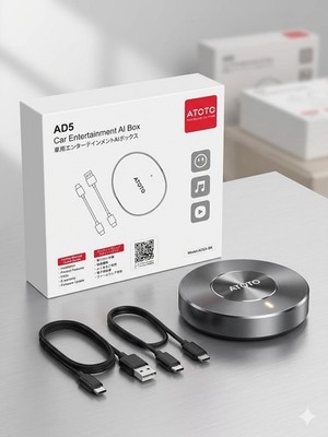 ATOTO AD5 Wireless CarPlay & Android Auto Adapter   CarWave Smart Box