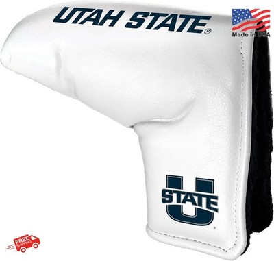Team Golf NCAA White Blade Putter Cover - Magnetic Closure Fits Most