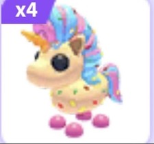 4 X Candicorn plus 1 Ride Potion     Cheap    Adopt Me Pet