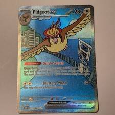 Pokemon Pidgeot ex 225/197 Special Illustration Rare Obsidian Flames SIR Holo NM