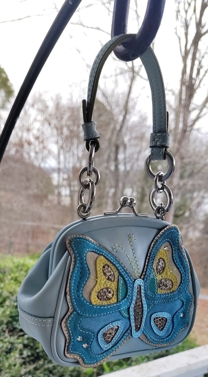Coach 3564 MICRO Limited Edition Y2K Light Blue Butterfly Applique