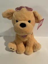 Puppy Dog Golden Retriever Plush Toy NWT New w/ Tag Russ Heart Glasses