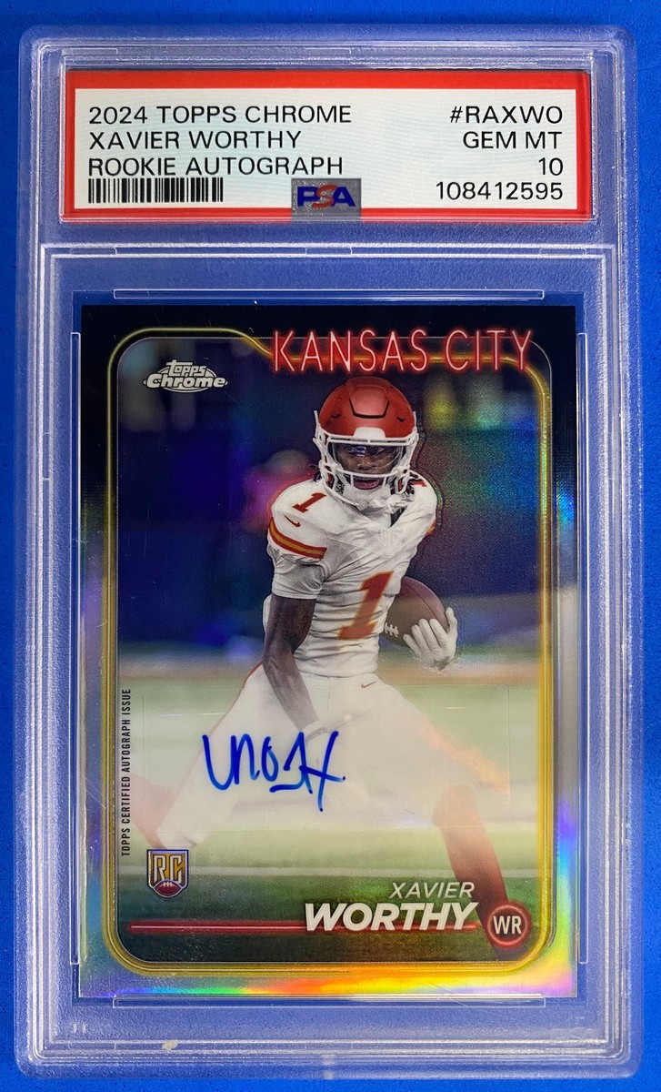 2024 Topps Chrome Football Rookie Autograph #RA-XWO Xavier Worthy