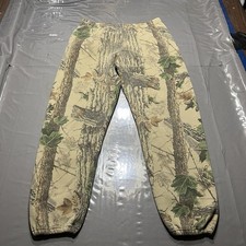 VTG Jerzees Outdoors Sweatpants Mens M Realtree Camo Fleece Joggers 90s Y2K