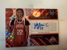2024-25 Bowman University Best Possession Arrow Autographs Jaloni Cambridge