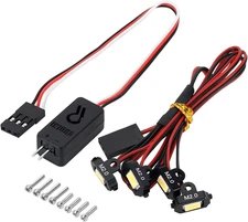 INJORA M2.0 Rock Lights Kit with Controller for TRX4M 1/18 RC Crawler(4Led White