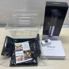 Anova Culinary Sous Vide Precision Cooker Pro 1200, 12QT Container Lid Rack Lot