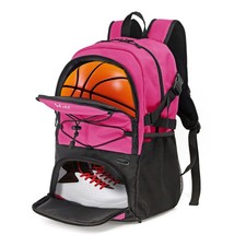 Basketball Backpack Large Sports Bag with Separate Ball Holder Shoes Comp...