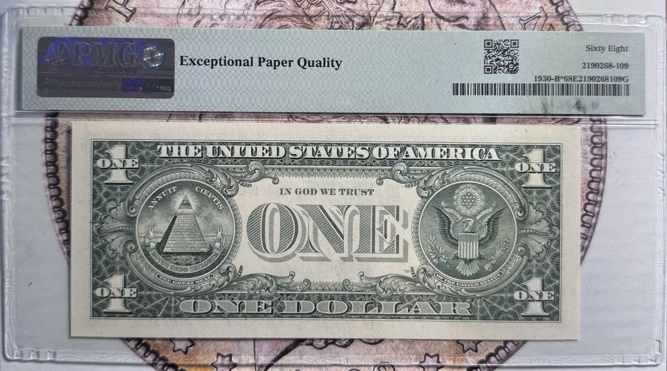 2003A One Dollar Star New York FRN PMG 68 -Top Pop Gem- - Image 2 of 4