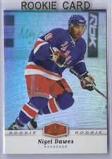 2006-07 FLAIR SHOWCASE NIGEL DAWES RC UPDATE ROOKIE #319 RANGERS