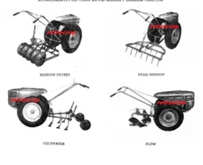 Sears Roebuck David Bradley Owner's Paper Manual Walking Tractor 917.5752 1949