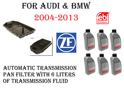 ZF Automatic Transmission Oil Pan/Filter Kit With X6 Liters Of Fluids BMW & Audi