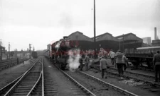 PHOTO  LMS 45238  ON RCTS SPECIAL AT NOTTINGHAM LONDON ROAD  RAILWAY STATION 18/