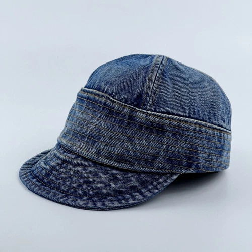 Cappello denim tesa corta regolabile unisex berretto baseball cappello camionista casual estivo - Foto 15 di 16