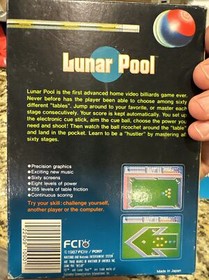 Nintendo NES Lunar Pool 1987 compite en caja bonito raro