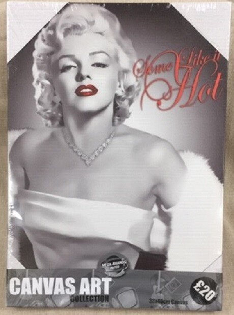 Marilyn Monroe canvas art- Some Like It Hot 33 x 46 cm canvas