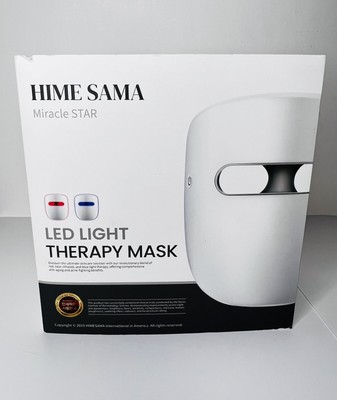 HIME SAMA LED Face Mask, 8 Color LED Mask for Face Skin Care, USED!