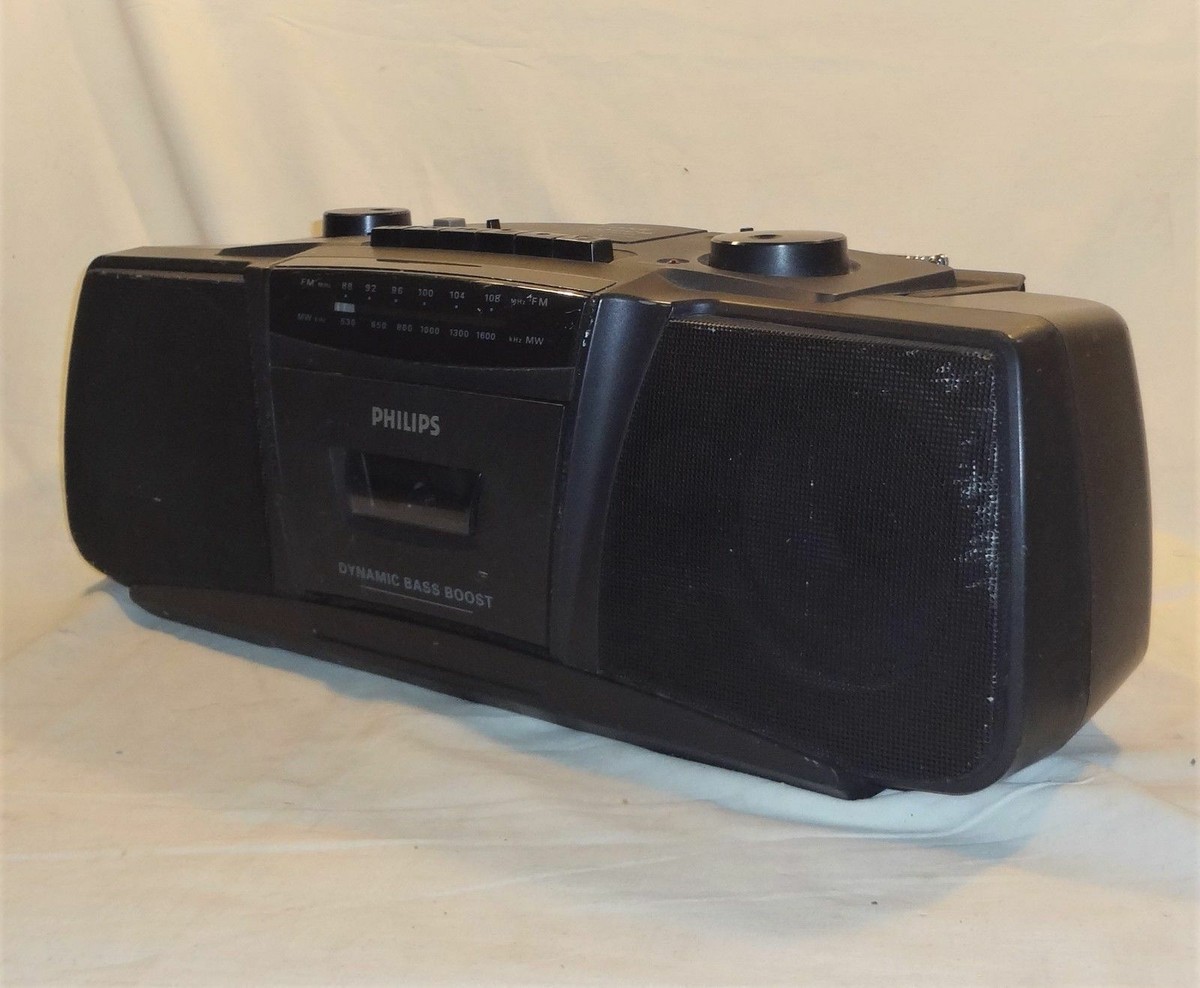 VINTAGE 1990s LOT OF 2 PHILIPS AQ 5210 & AQ 5030 * RADIO CASSETTE