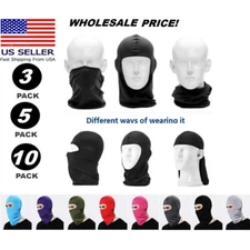 WHOLESALE LOT Ski Motorcycle Cycling Full Face Mask Neck NINJA ultra thin Lycra 