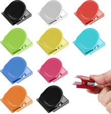 10 Pcs Fridge Magnetic Clips, Fridge Magnets, Magnetic Clips, Colorful Strong