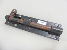 Late Vintage Iron Door Lock Sliding Bolt Old Gate Retro 6.5"