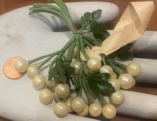 vintage pearl cluster 1940s celluloid cream hand wrapped 1 bundle Germany