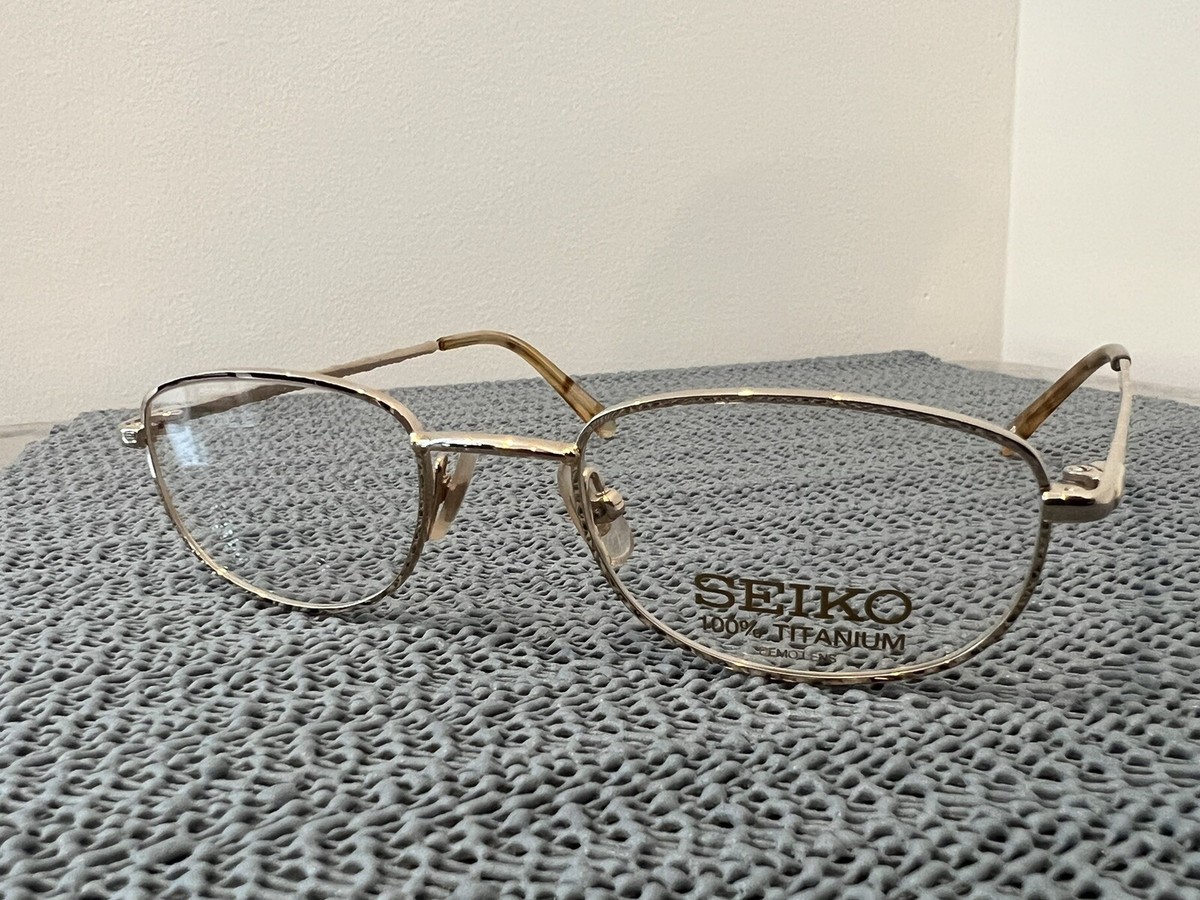 Authentic Seiko Eyewear Set Frame Japan 100% Titanium Vintage