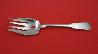 Colonial Fiddle by Tuttle Sterling Silver Salad Serving Fork 9 1/2