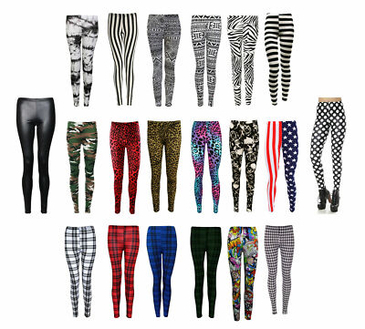 Damen Full Length Bedruckte Legging Frauen Jeggings Stretchy Hose Skinny Leggings